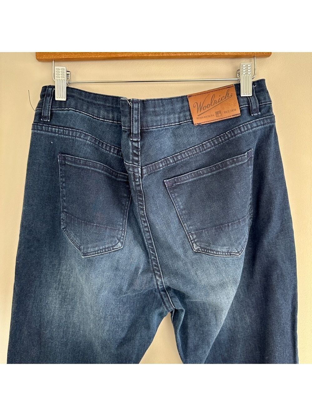 Womens Woolrich Jeans Dark Blue slim Skinny Jeans Size 12 - Picture 4 of 9